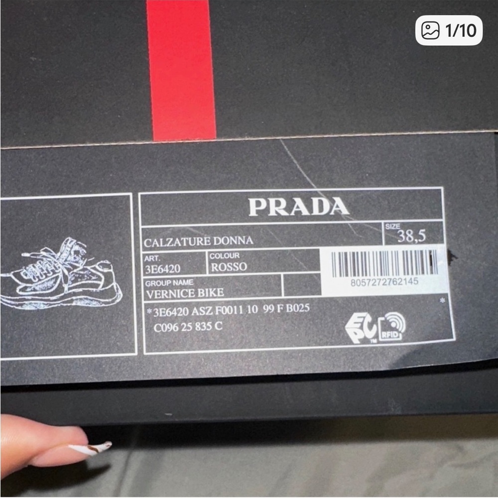Prada America's Cup biker fabric sneakers - Picture 7 of 8
